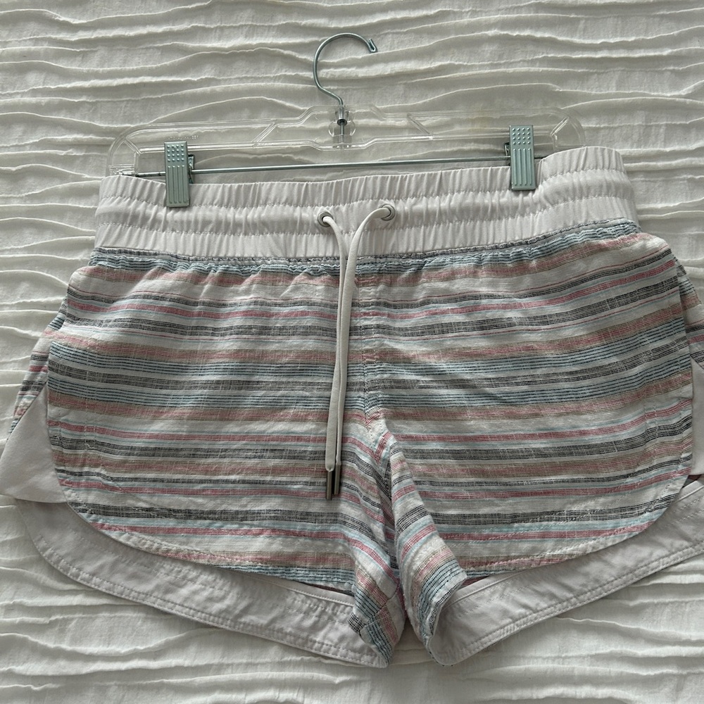 Athleta Gray and Pink Athletic Shorts